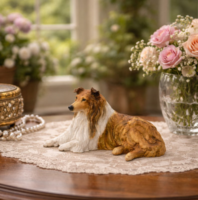 Border Fine Arts Rough Collie Figur Hunde & Welpen Galore Sammlung Wohndeko