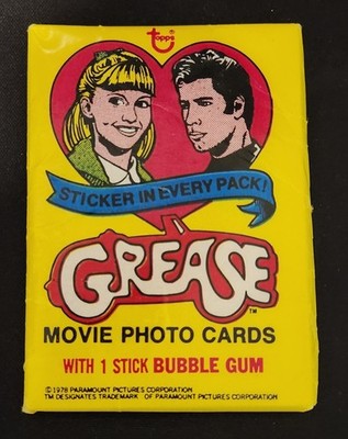 1978 Topps Grease 1st series single Wax Pack 