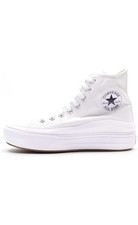 Converse Chuck Taylor All Star Move Hi Platform Sneakers Womens 7 White Shoes