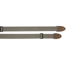 STAGG SNV5 GR Cotton Guitar Strap w/ Leather Ends, Khaki (NEW)