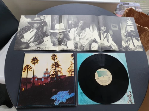 EAGLES - HOTEL CALIFORNIA 1976 UK PRESS 12" VINYL RECORD LP EX/EX