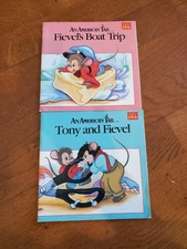 McDonald's Happy Meal American Tail: Fievel's Boat Trip, Tony & Fievel Book 1986