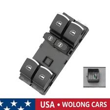 Driver Side Left Power Window Switch for VW Touareg Touran Sharan 2011-2016