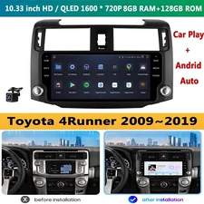 Car Radio For Toyota 4Runner 09-19 Android 14 GPS Nav CarPlay USB 8+128G DSP CAM