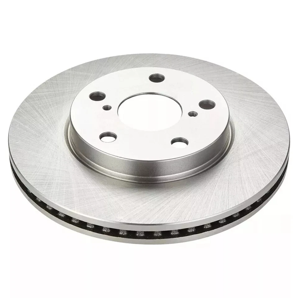 Rotores de freno delanteros perforados y ranurados y pastillas de cerámica para Toyota Rav4 2006-2018 Foto 3 de 4