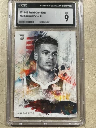 2018-19 Panini Court Kings Michael Porter Jr. Level 1 CGC 9 Rookie Card #122 RC