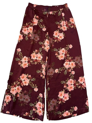 St John Evening Pants sz 8 - Navy Blue 100% Silk Chiffon Wide Leg  display picture 1
