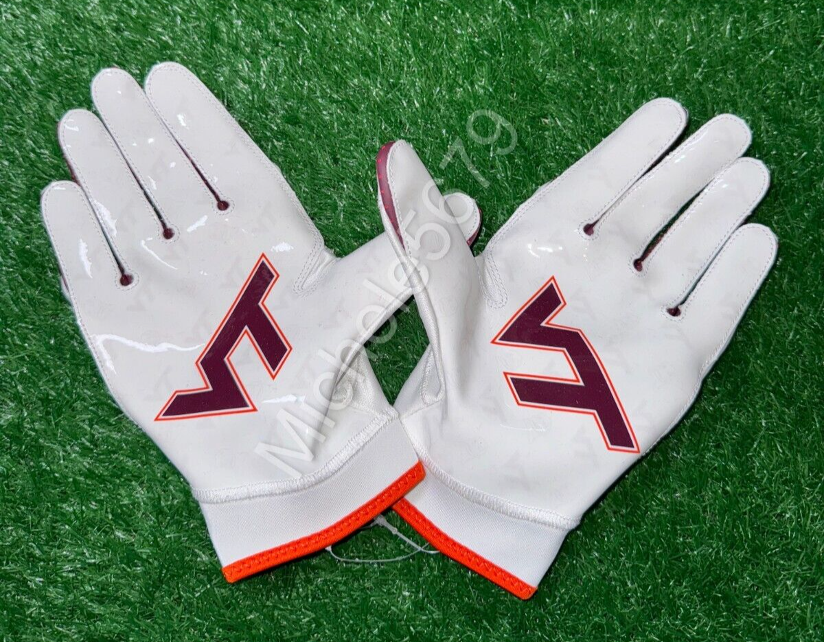 グローブ NIKE SUPERBAD 6.0 GLOVE VIRGINIA XL Nike Virginia Tech Hookies Team Issued Superbad 6.0 Football