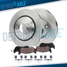 Front Disc Brake Rotors and Ceramic Brake Pads Kit for 2014 2015 2016 Acura MDX