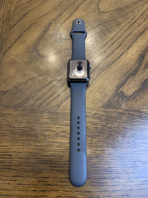 Apple Watch Series 3 38mm Space Gray Aluminium Case with Black Sport Band (GPS + Cellular
