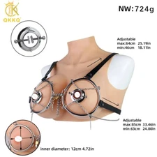Woman Breast Cover Female Chest Hood Breast Binder Body Bondage BDSM Adjustable