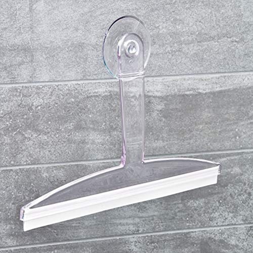 iDesign 22300 Plastic Plastic Suction Squeegee with Storage Hook Shower, Window, - Picture 2 of 4