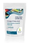 High Strength Cod Liver Oil 550mg & Vitamin A & D3 60 Capsules HM