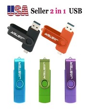 For 2 PC. 4GB USB 2 in 1 ZIPPY Flash Drive Memory Thumb Disk Android PC, Mac USA