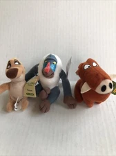 Disney Lion King Rafiki Pumbaa Timon Mini Bean Bag Plush Kellogg’s