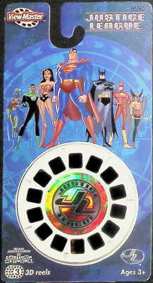 Justice League DC Comics 3D View-Master 3 Reel Packet SEALED