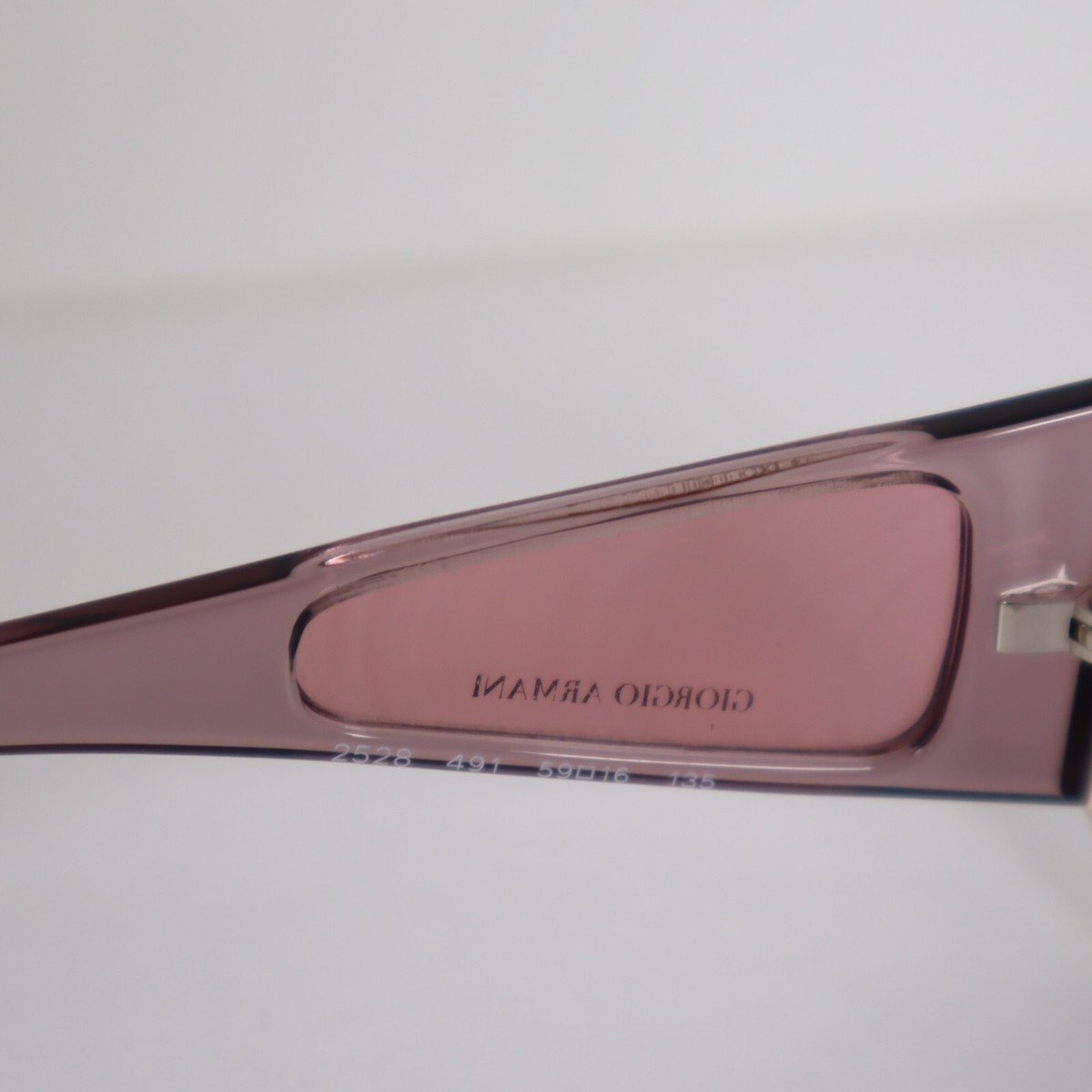 Vintage Giorgio Armani 2528 491 Purple Square Sunglasses 59 