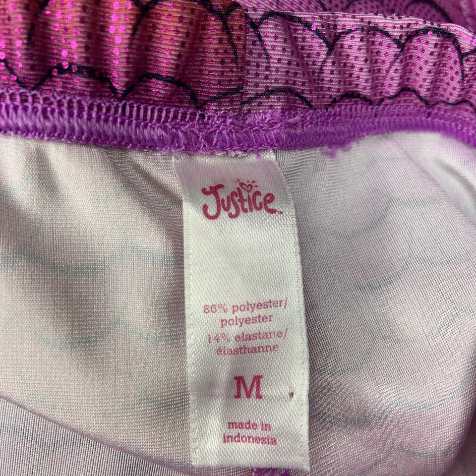 Falda Sirena Justice Niñas Cubrir Talla Mediana Brillante Largo Disfraz Cola de Pez Foto 2 de 4