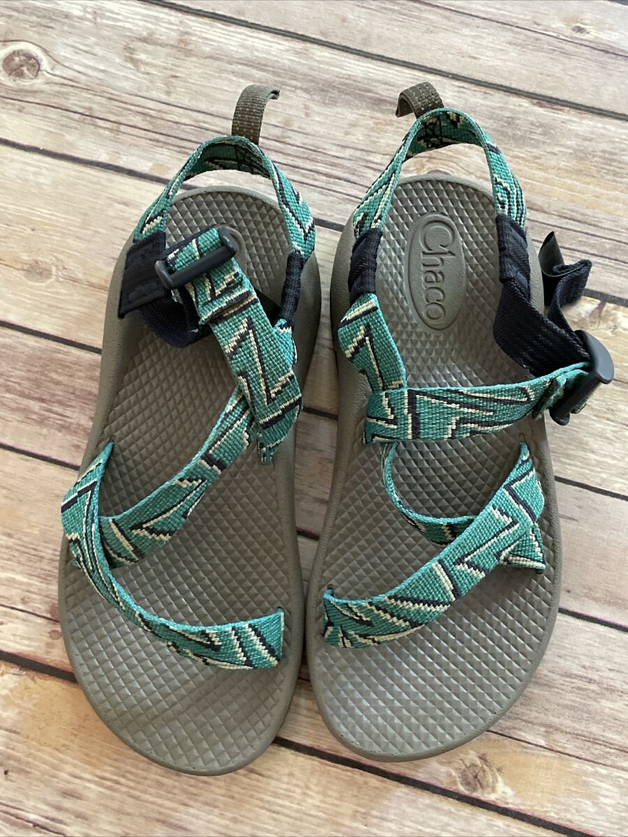 Chaco Kids Size 2 Youth Z1 Eco Tread Sports Strappy Cubit Teal