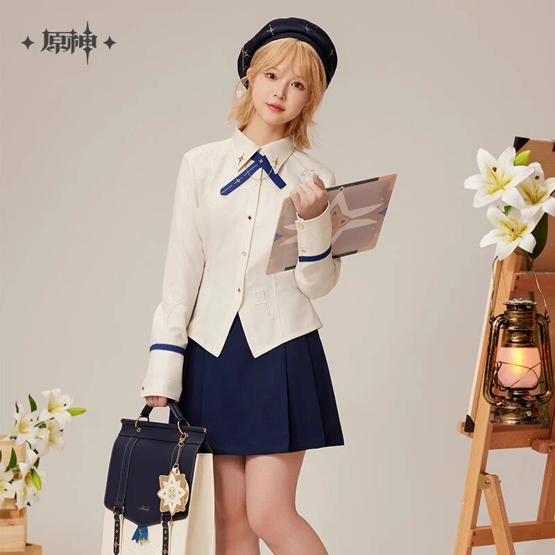 Blusa Oficial Genshin Impacto Albedo Tema Cintura Ocio Manga Larga Camisa Foto 4 de 4