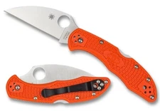 SPYDERCO Delica 4, Numbered, Orange Wharncliffe Blade, CPM S30V Steel, C11FPWCOR