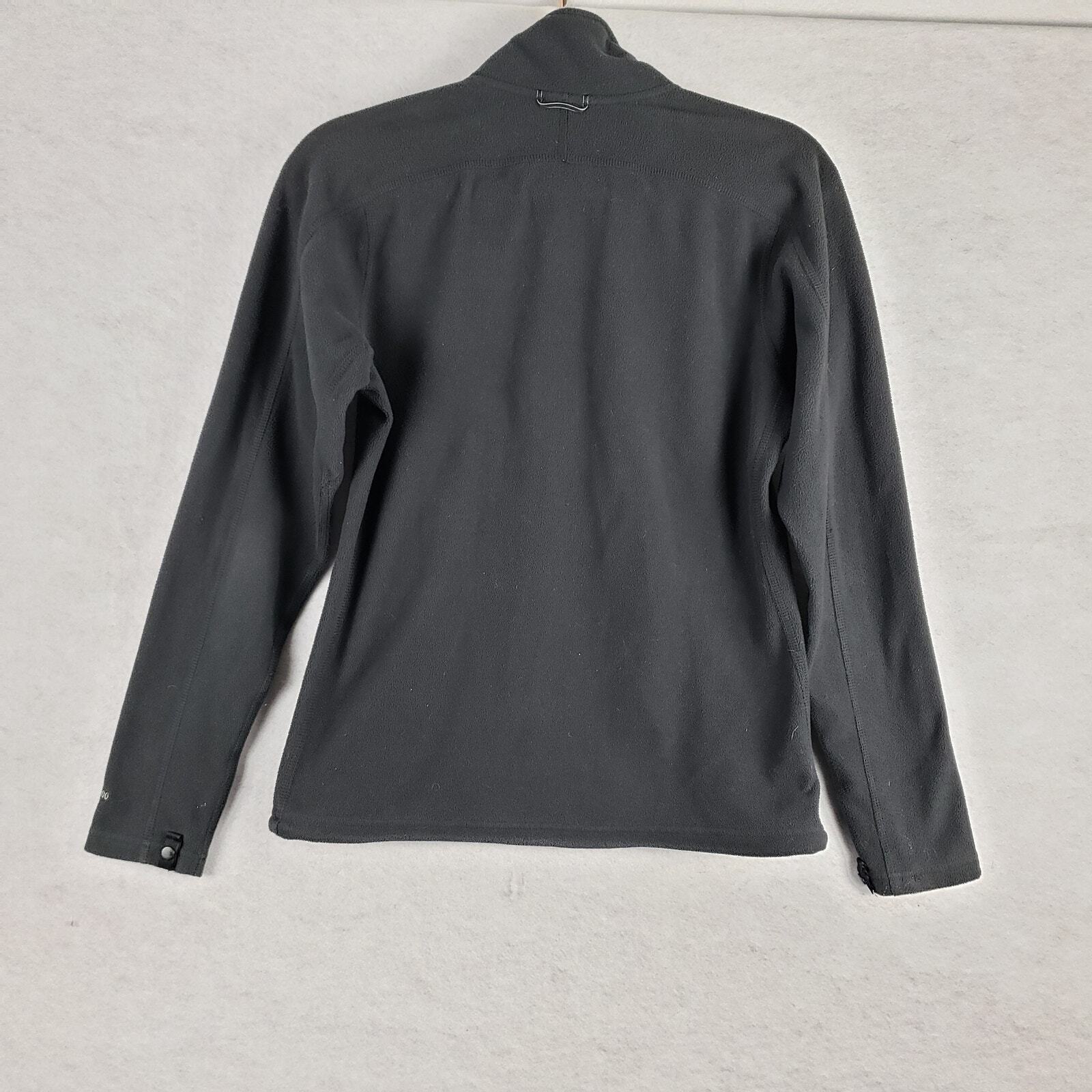 The North Face Women's M Full Zip Fleece Sweatshirt Jacket Solid Black Classic thumbnail 7