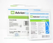 Syngenta Advion Cockroach Roach Gel 5 Packs, 4 tubes, 2 tips, 1 Plunger Per Pack