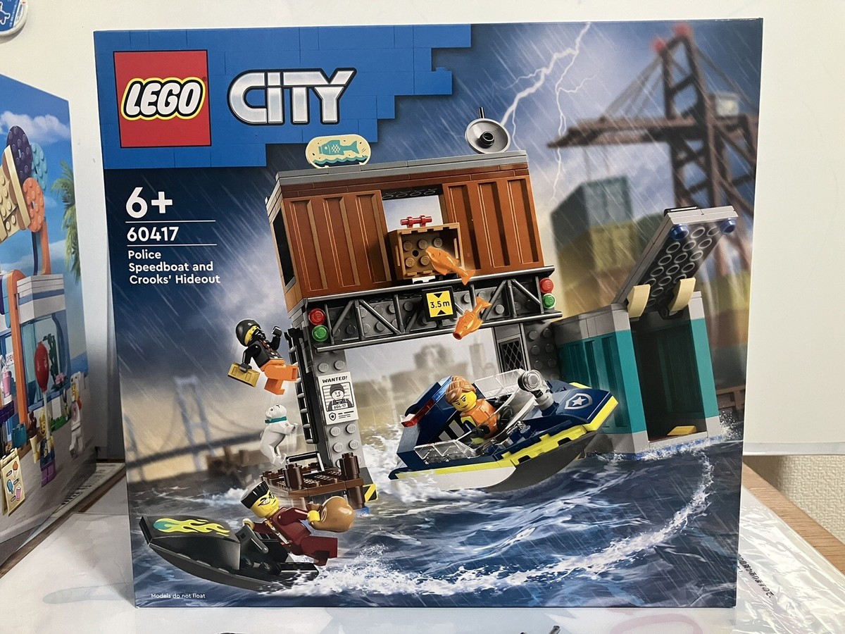 すーこ LEGO CITY 60417 Police Speedboat and Crooks' Hideout New Japan In