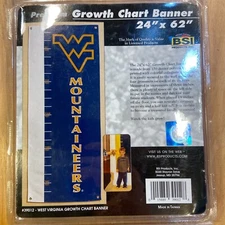 BSI Products Inc. West Virginia Mountaineers Growth Chart Banner
