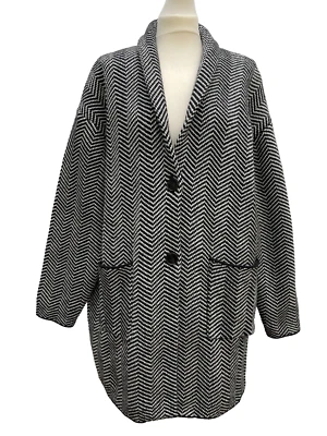 Cardigan En Laine De Cachemire Zara Taille M Réf 3859 103 RRP £55.99 - Photo 1/4