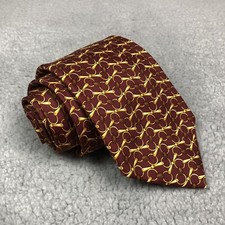 Burberrys Mens Neck Tie 100 Silk Made in England Multicolor