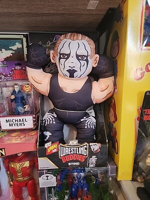 AEW Wrestling Buddies 15  Talking STING Toy Plush Action Figure WWE Wrestler NEW