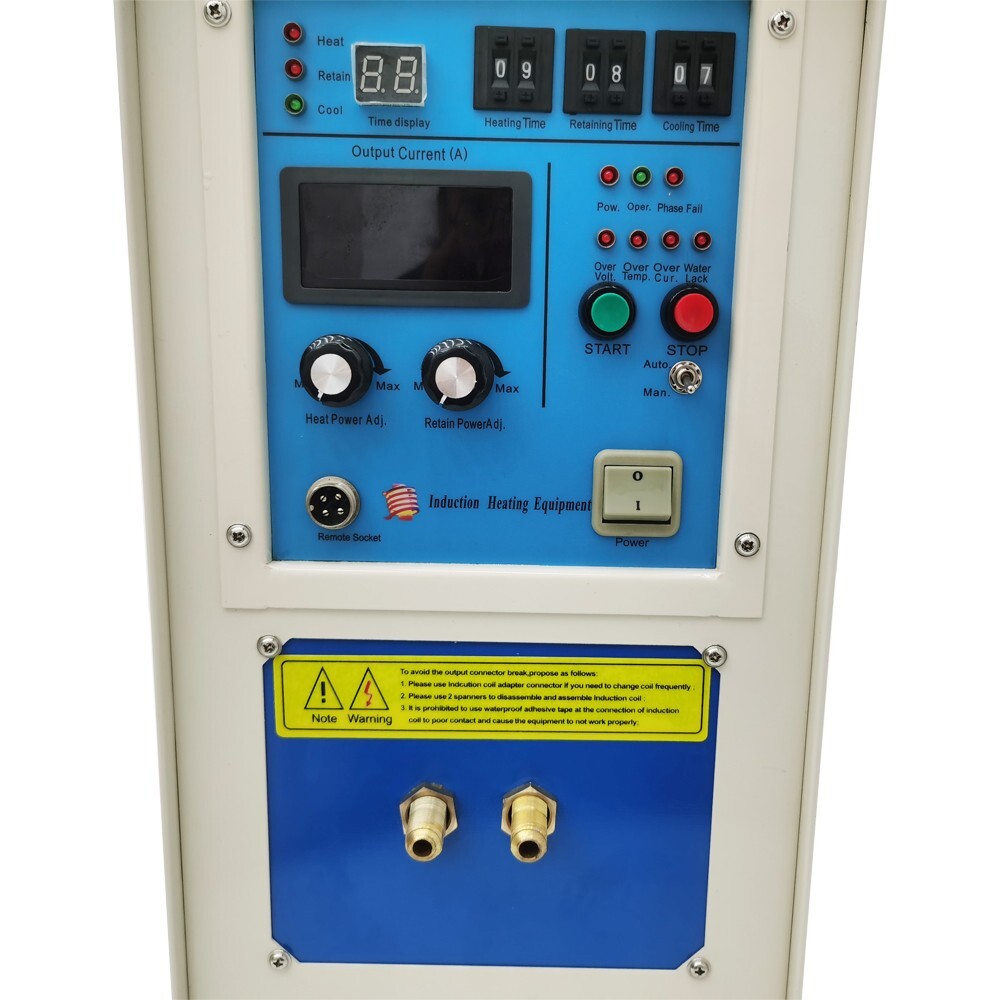 220V 15KW Single Style High Frequency Induction Heating Furnace Machine Water...