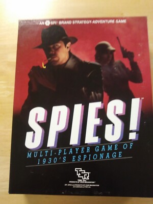 Spies!-TSR-Multi Player game of 1930's Espionage-Unpunched-Complete-Excellent