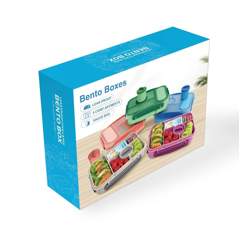 Lunch Box Bento Box Lunch Containers For Adults/kids/toddler5 Compartments Bento