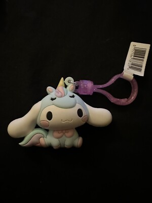 Hello Kitty Series 4 3D Foam Bag Clip Keychain- Cinnamon Roll