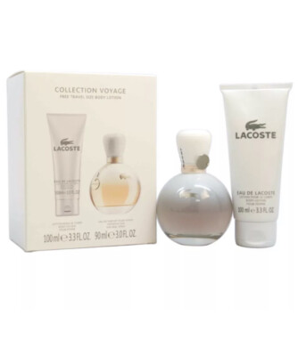 Lacoste Eau De Lacoste Femme by Lacoste for Women - 2 Pc Gift Set 3oz EDP Spr...