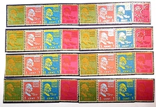 Postage Stamps Vintage George Washington K&Company Set of 8 - 6" Stickers