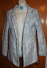 Ladies' Small BLAZER JACKET white/black w/ lining Perfect