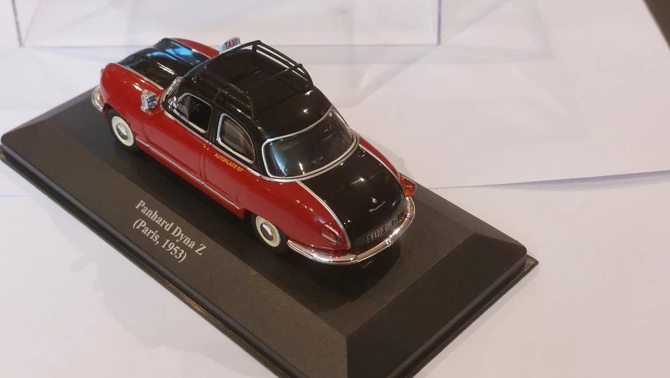 PANHARD DYNA Z TAXI G7 PARIS 1953 1/43 BORDEAUX ET NOIR ALTAYA - Photo 4/4
