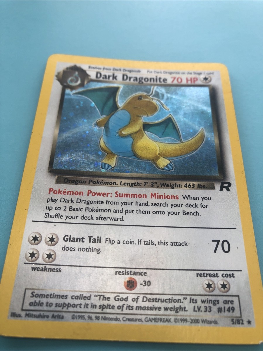Dark Dragonite Pokémon Card Holo 5/82 1st Edition | eBay
