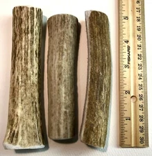 (3) PACK- SMALL Premium Organic Split Elk Antler Dog Chews- High Country Antlers