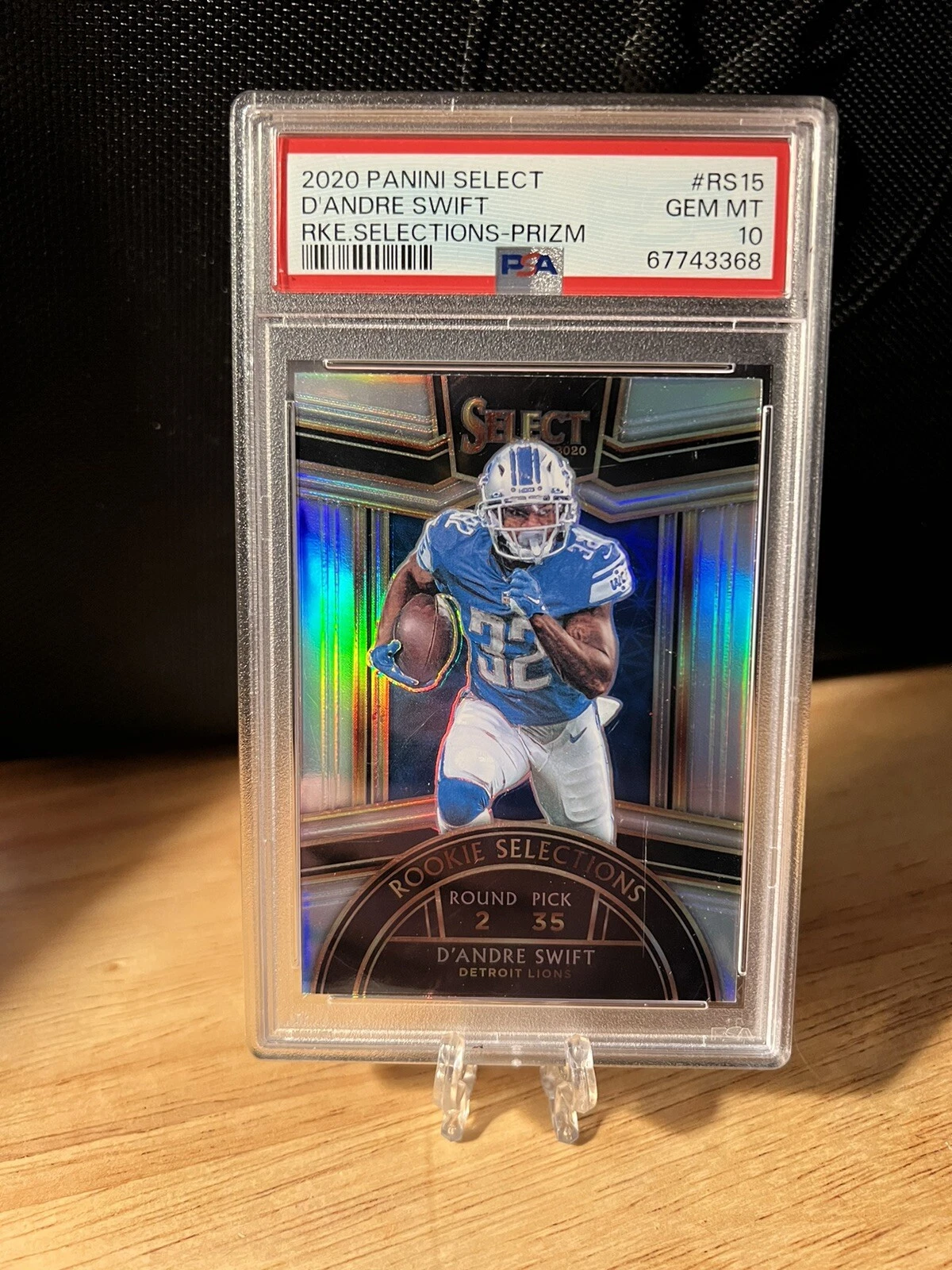 D'Andre Swift Panini Select Rookie Selections #RS15 Prizm