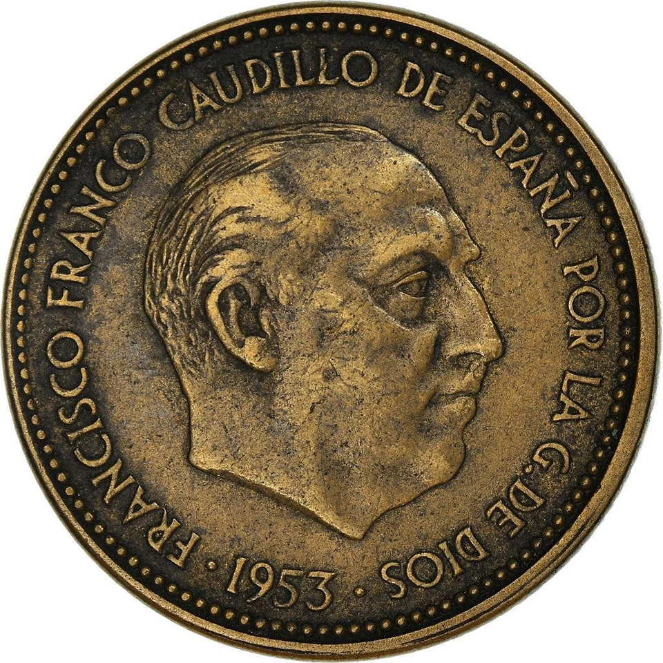 España 21/2 Pesetas - Moneda Francisco Franco KM 785 | 1953 Foto 4 de 4
