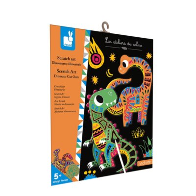 JANOD Scratch Art Dinosaurier Schnitt Outs 5 X Feilen Brandneu IN Box 5+
