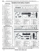 Vintage 1952 Remington Rifle Parts Model 550 512 Gun Advertisement Print Ad