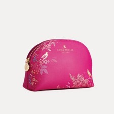 Sara Miller London Pink Birds Small Cosmetic Bag - BNWT