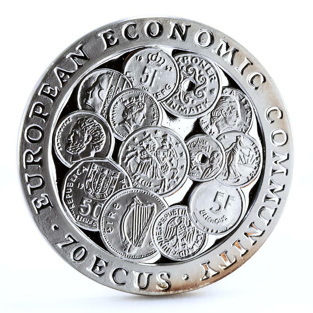 Gibraltar 70 ecu European Economic Community Coins of Europe