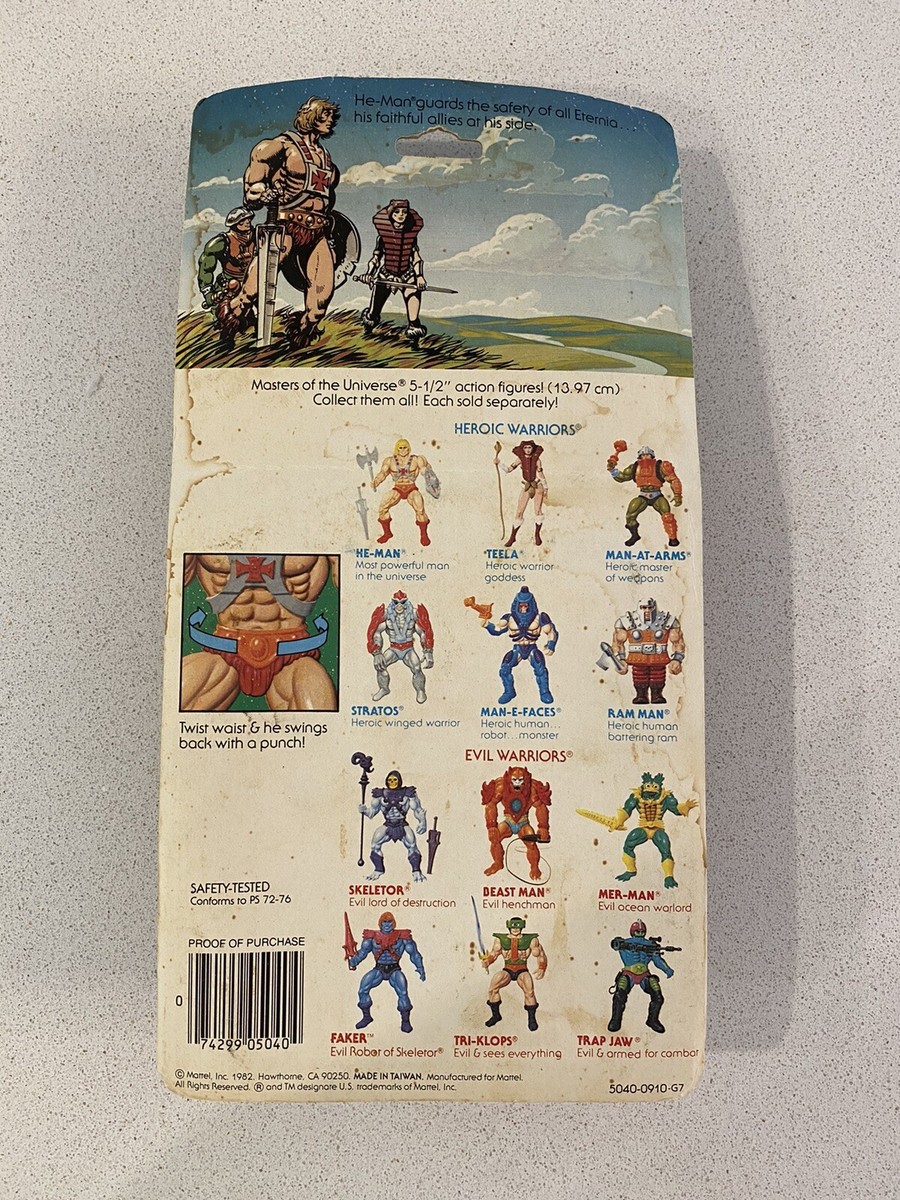 Original He-Man Masters Of The Universe MOC 1982 MOTU Sealed