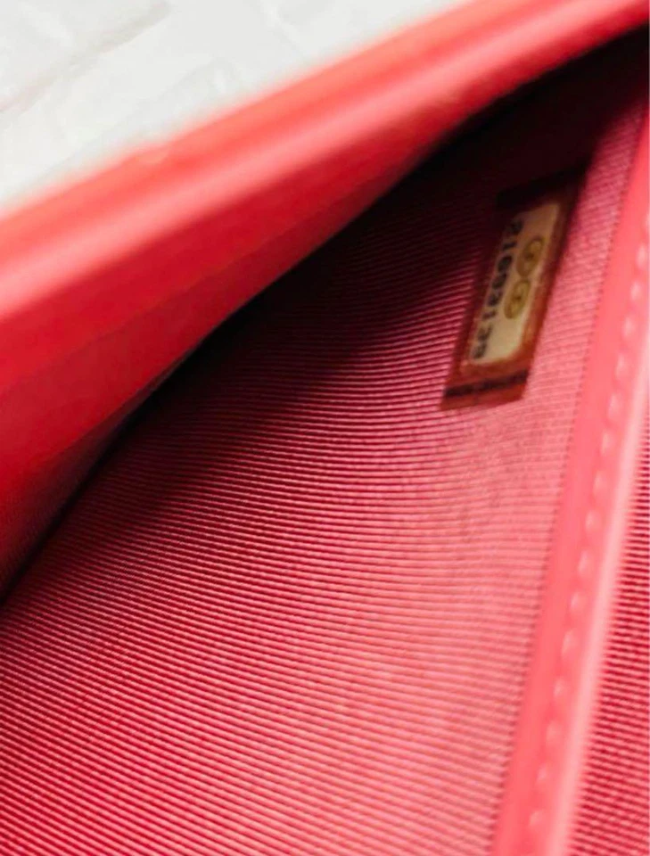 CHANEL long wallet patent leather enamel pink used from Japan Foto 2 de 4